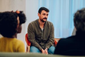 A man in a heroin addiction treatment program