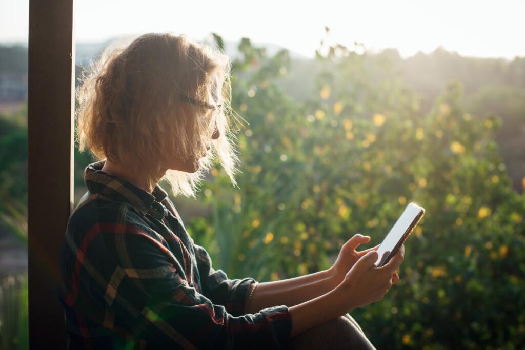 A person thinking about their recovery goals