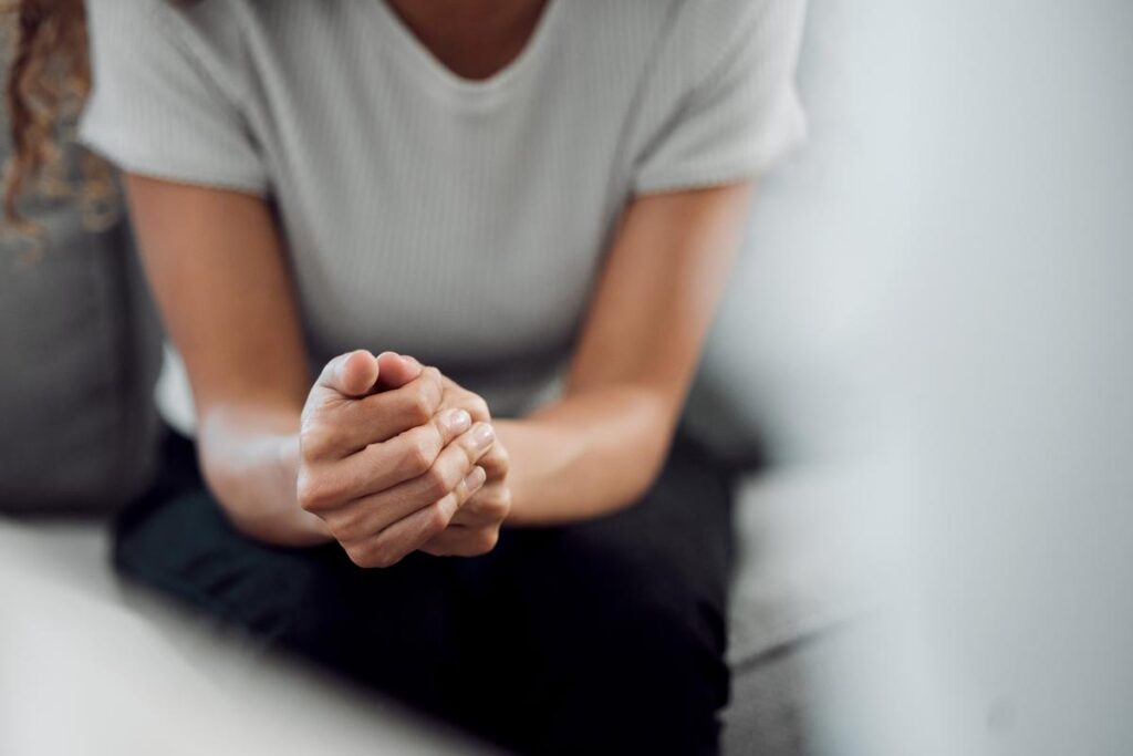 A person in an intensive outpatient program
