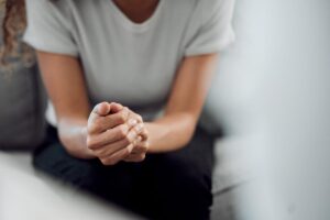A person in an intensive outpatient program